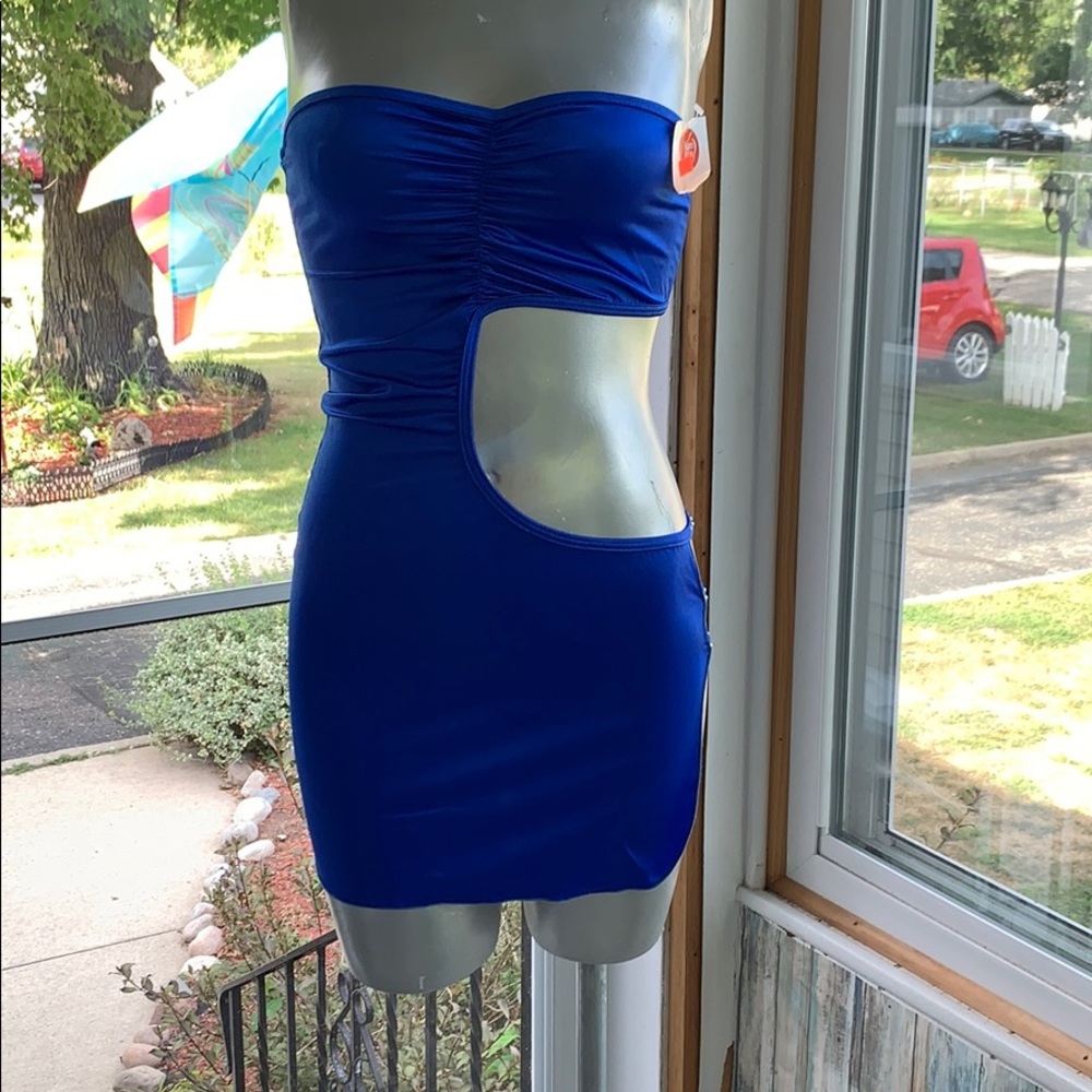 Blue club wear